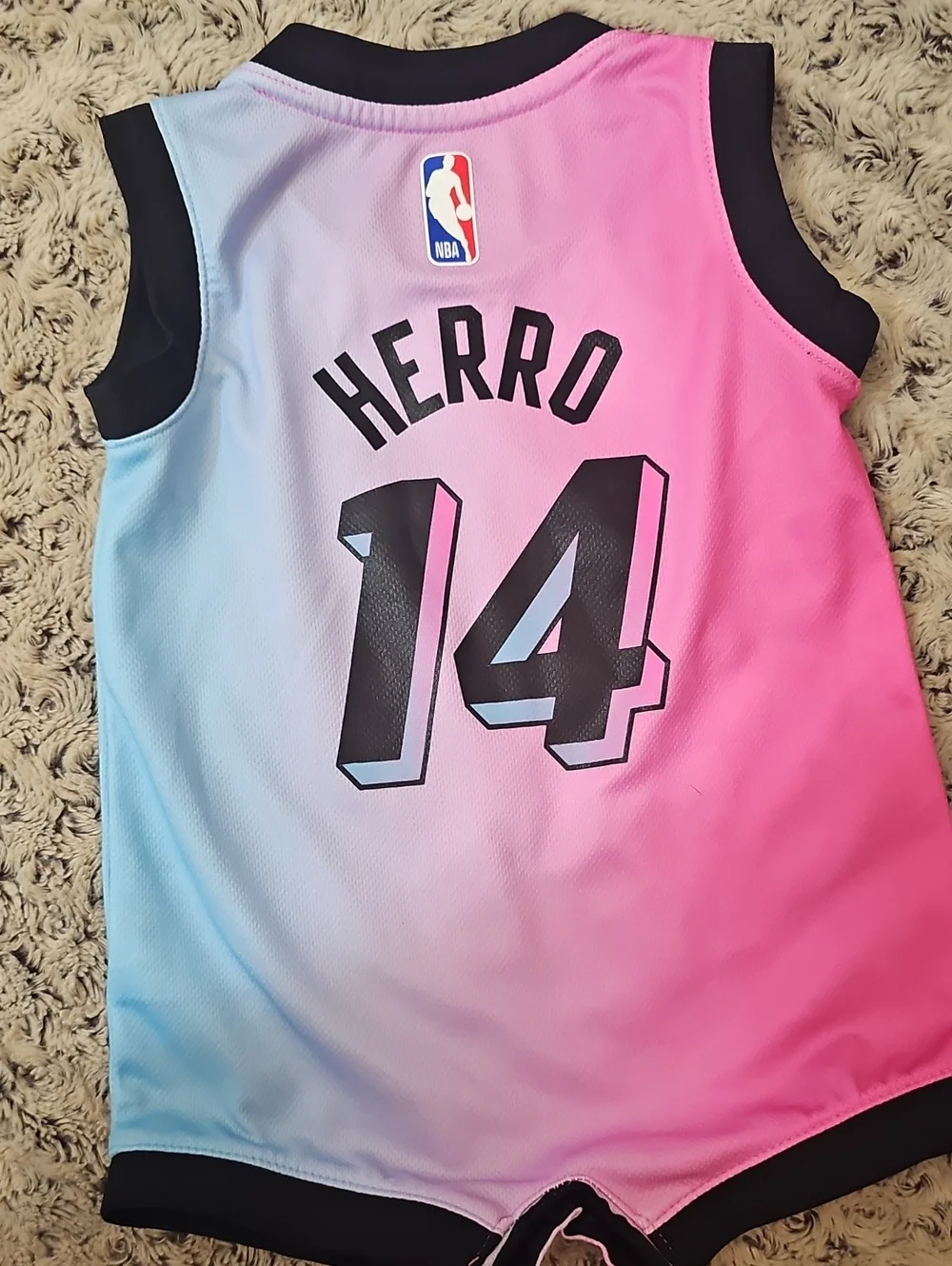 Nike X NBA Toddler Miami Ombre #14 Herro Romper -
